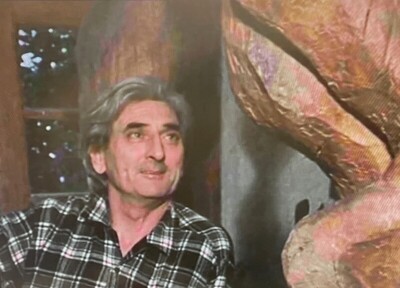 Jesús ECHEVARRIA dans sa salle d'exposition